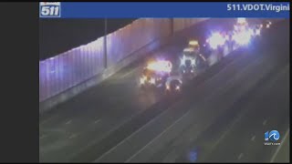 Vehicle crash closes lanes on I-64 eastbound
