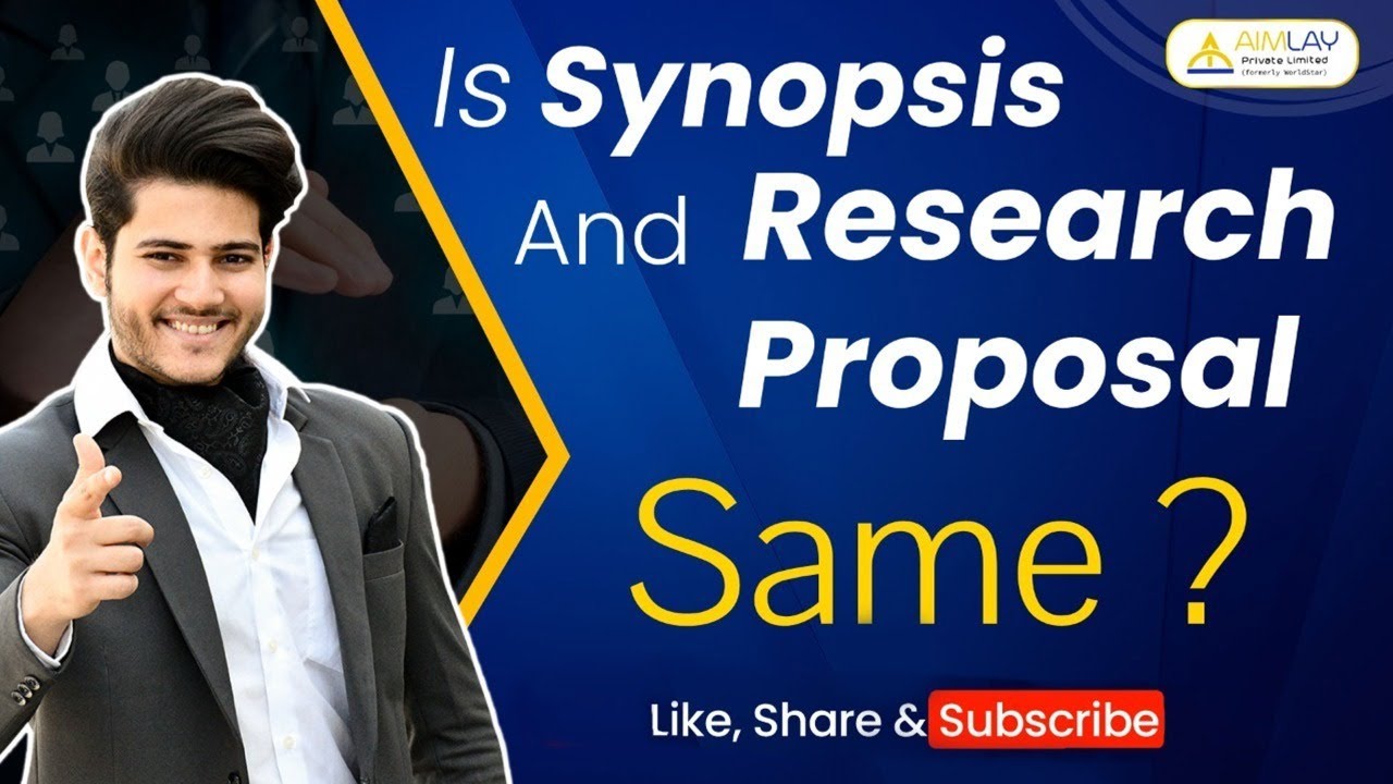 difference between research proposal and research synopsis