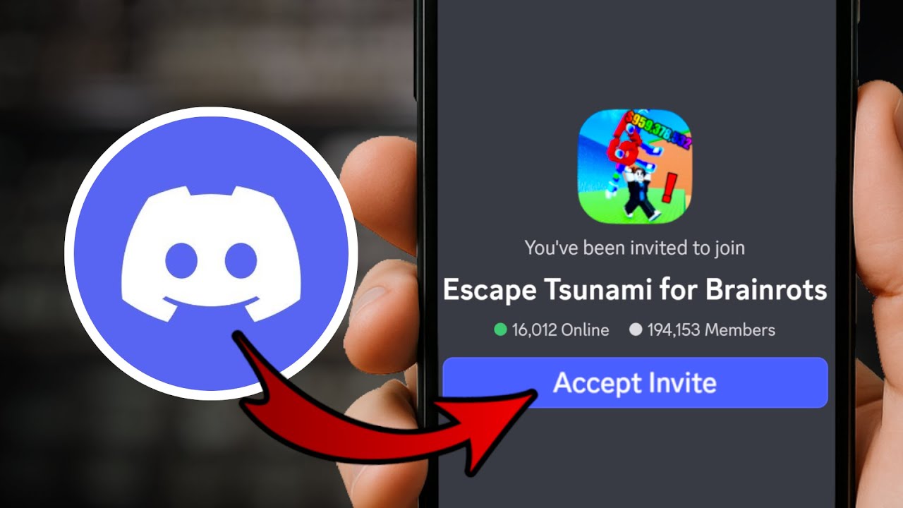 How to Join Escape Tsunami For Brainrots Discord Server on Mobile - YouTube