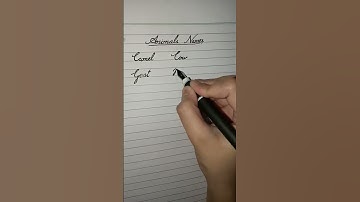 Animal Names🐕 in English cursive #shorts #youtubeshorts #writtingskills #calligraphy #cursive #viral