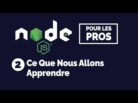 Tutoriel Node.js pour les débutants : 2 -  Ce que nous allons apprendre ici