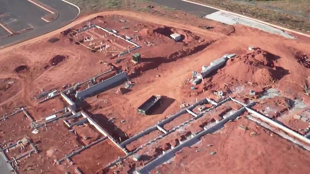 Aerial Video 10/23/2010 New Six High School Construction Update 2 YouTube