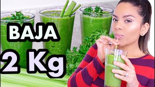 LOSE 2 KG DRINKING THESE 3 GREEN JUICES