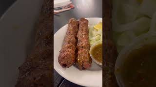 Juicy Beef Seekh Kebabs On Fire Street-Style Vibes.