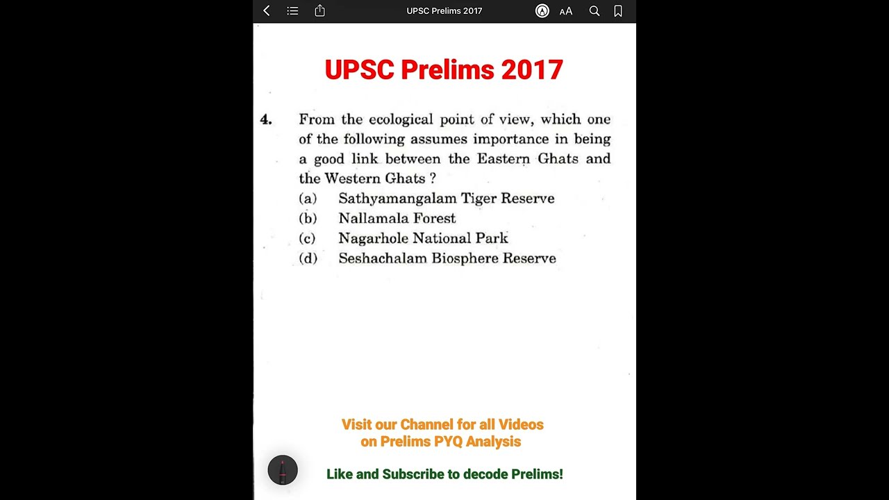 UPSC Prelims Previous Year Paper Analysis | Environment Shankar IAS