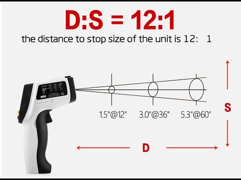 21세기 비접촉식  산업용 칼라 LCD 적외선 온도계 Infrared thermometer 950