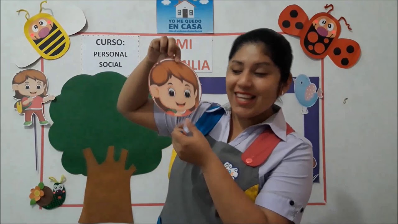 MI FAMILIA, para niños de 3 años, nivel inicial - YouTube