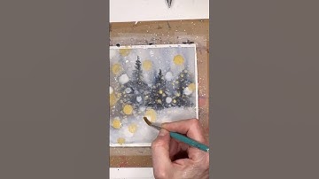 EASY watercolor Bokeh backgrounds #watercolorpainting