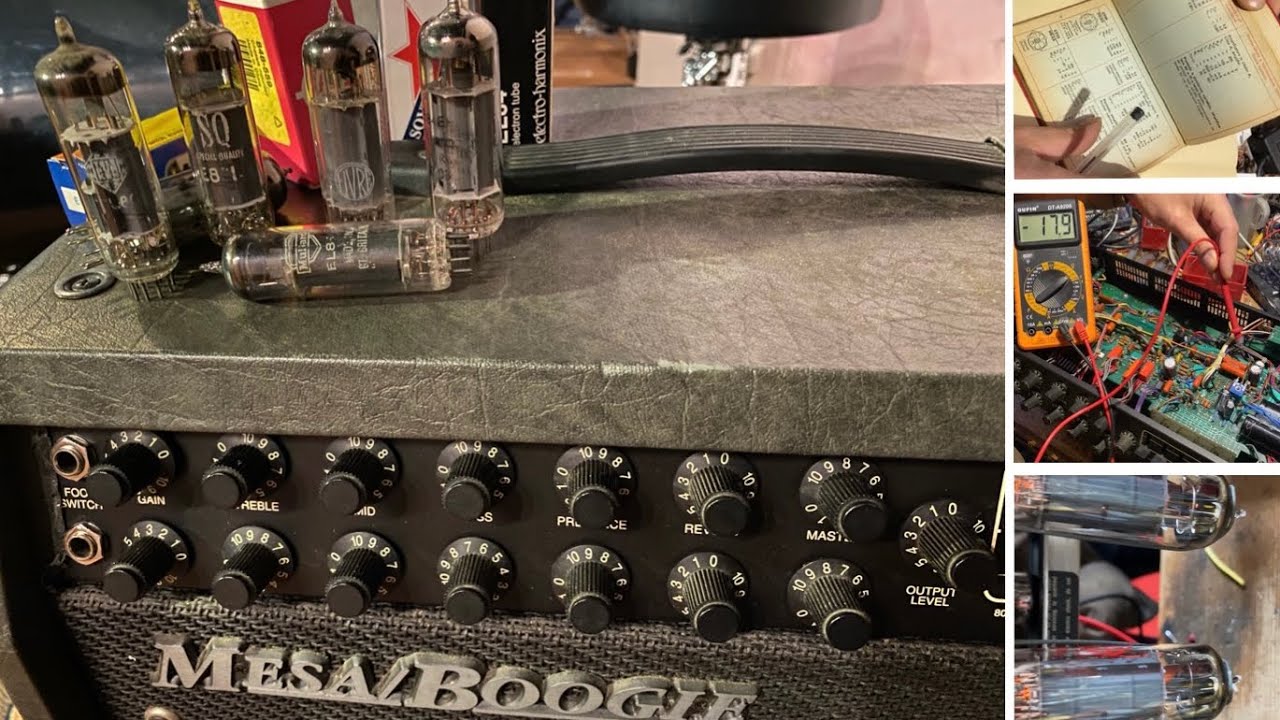 RETUBING Mesa Boogie without Mesa tubes ! Bias step by step modification EL84. Trimmer set dc3 dc5