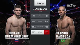 Khabib Nurmagomedov vs Edson Barboza UFC 219 | #ufc latest fight  291 Full Match Highlights