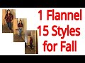 15 ways to style 1 Flannel/Plaid shirt for Fall