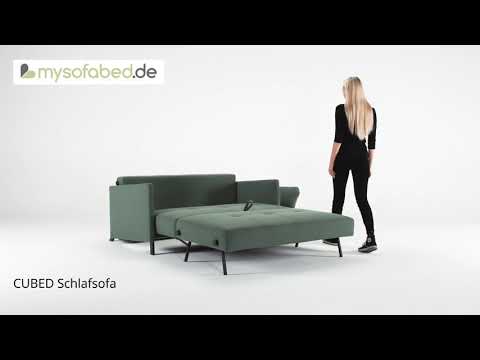 Video: Ausziehbares Sofa Ohne Armlehnen: 120 Cm Lang Und 140 Cm Breit, Nach Vorne Klappbar