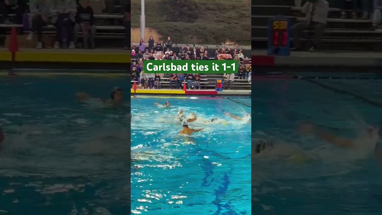 Carlsbad ties it at 1-1 in CIF Div 1 Championship Water Polo Match! 