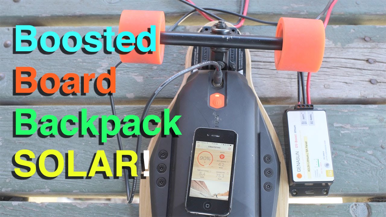 success boosted board backpack solar part 2 youtube