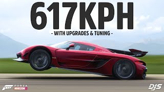 Forza Horizon 5  617KPH!!! The FASTEST car is now even FASTER!!!