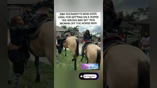 💔NBA YoungBoy's mom got on a horse the wrong way Chaos🐴😭 #NBAYoungBoy #fyp #HorseFail #viral #shorts