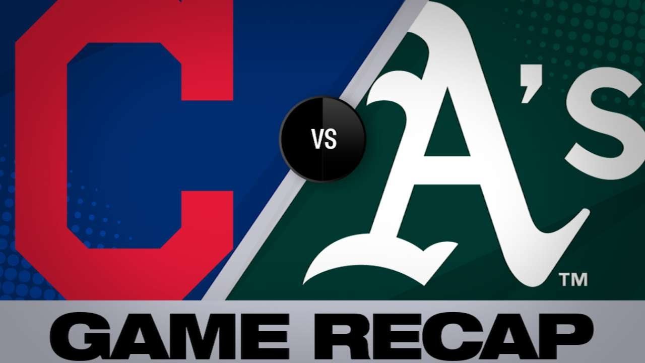 Santana's walk-off homer vs. Red Sox lifts Indians into first place in AL Central