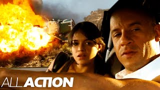 Fuel Heist Gets EXPLOSIVE | Fast & Furious 4 | All Action