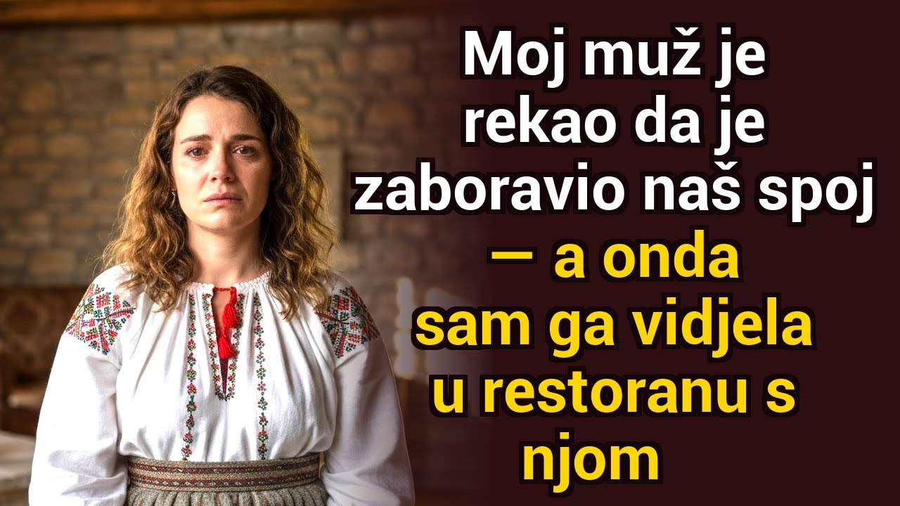Moj muž je rekao da je zaboravio naš spoj — zatim sam ga vidjela u restoranu s njom