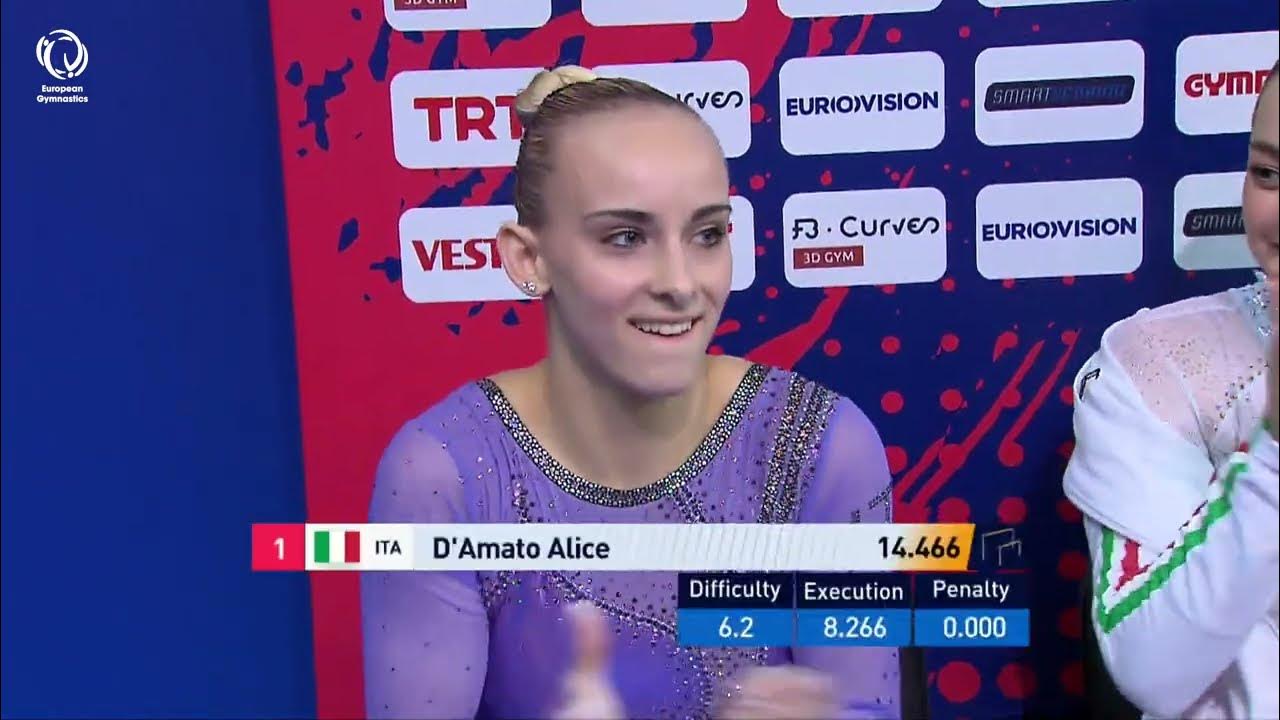 Alice D'AMATO (ITA) 2023 Artistic European Champion, uneven bars