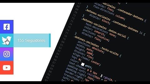 Botones sociales fijos en pantalla | html css | Diseño web - Apock gráficos