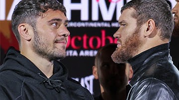 AWKWARD! Dave Allen vs Arslanbek Makhmudov • FULL FACE OFF | Matchroom Boxing