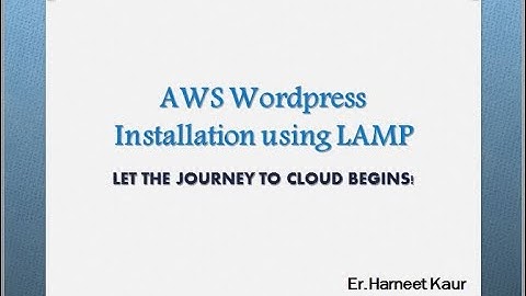 Installation of Wordpress using LAMP in AWS