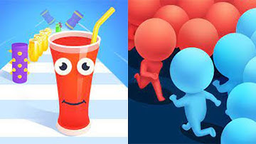 💜🟠  Juice Run vs Count Master Run Speedrun All Levels Gameplay 4K