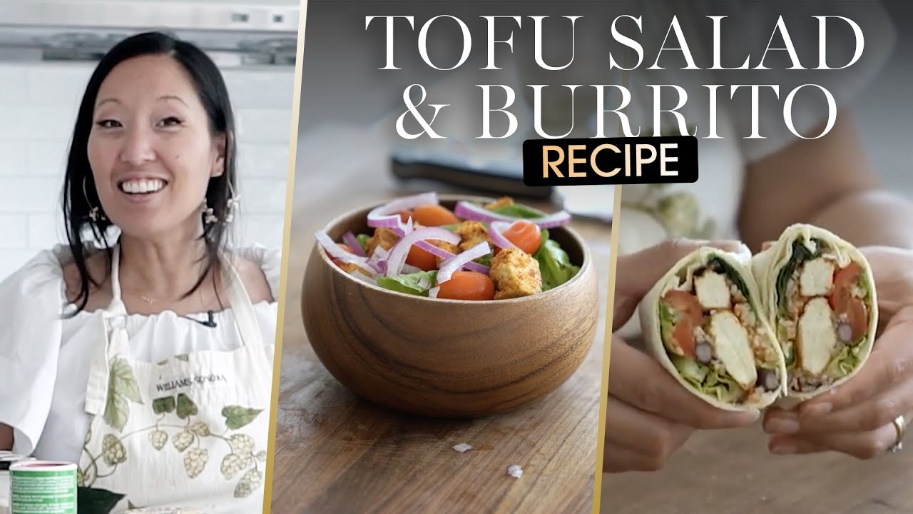 How To Make A Tofu Salad and Tofu Burrito   In The Kitchen With The Korean Vegan