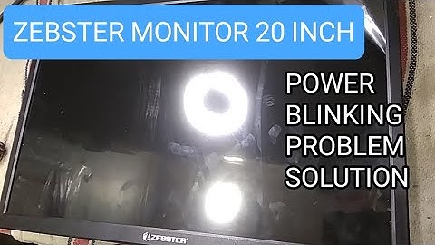 zebster monitor power blinking problem #monitor  #repair