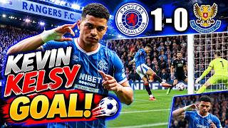 ⚽ KEVIN KELSY GOAL! 🔥 Rangers 1-0 St Johnstone | Brilliant Finish at Ibrox! 🔴🔵