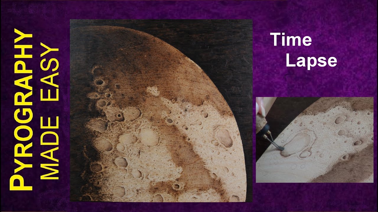 Pyrography on Leather – Howling at the Moon drink coaster pyrography  tutorial for beginners – Pyrography Made Easy