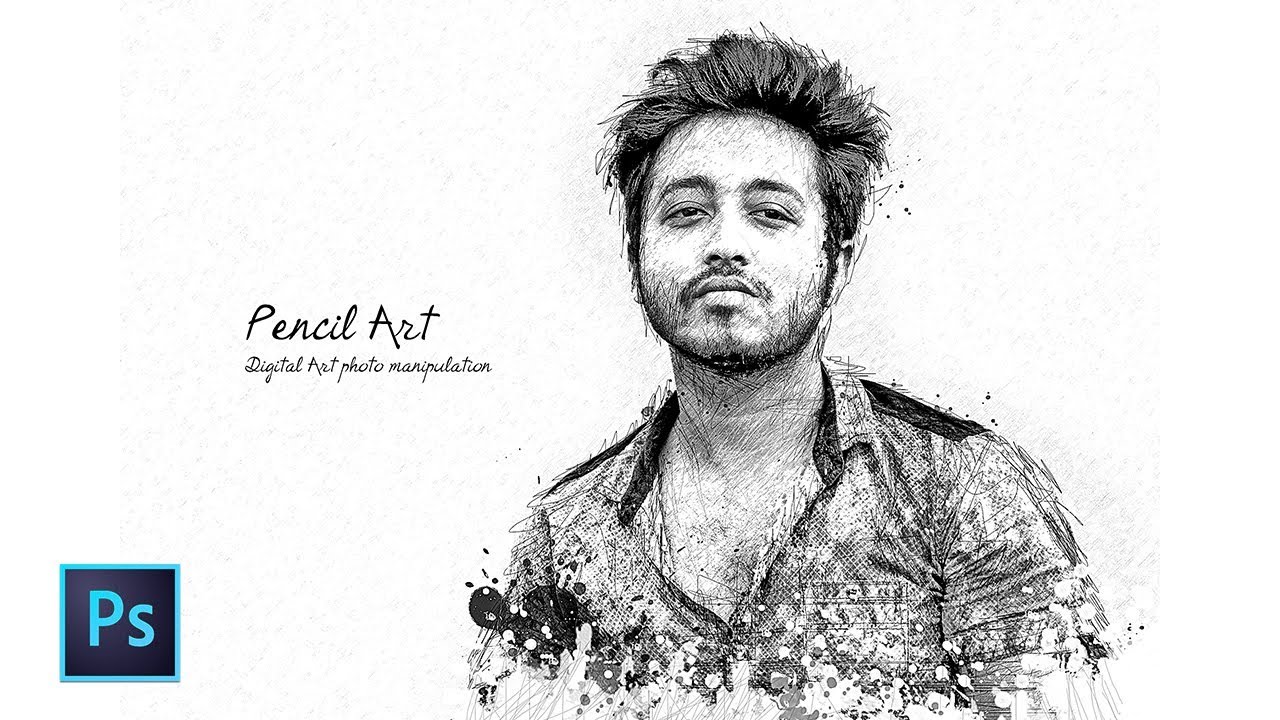 Color Pencil Sketch Effect Photoshop - Pencil Drawing In Photoshop Cc ...