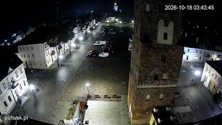 Pułtusk Rynek - widok na Dom Polonii – transmisja na żywo