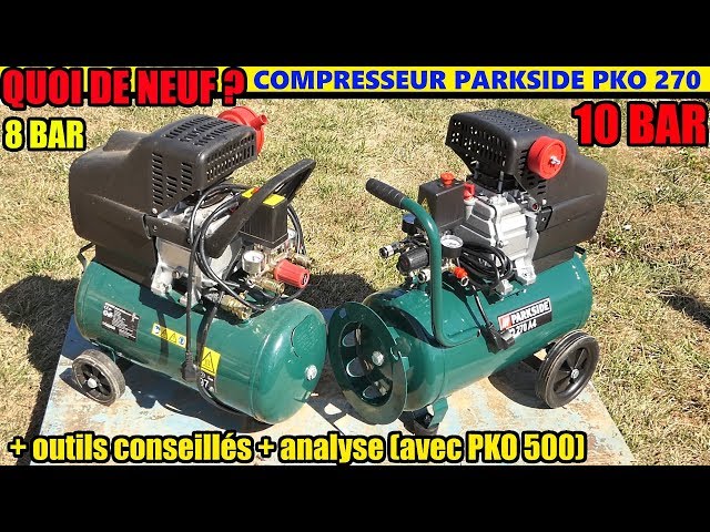 compresseur parkside lidl quoi de neuf ? pko 270 a2 b4 what's new