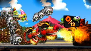 Zombie Tsunami Max level 197 - All Dragon & Ninja Zombie ignite the tank