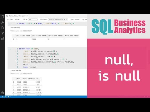 วีดีโอ: อะไรไม่ NULL หมายความว่าใน SQL?