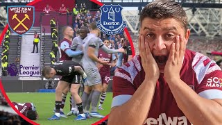 IT KICKED OF 😱 WESTHAM VS EVERTON [0-1]