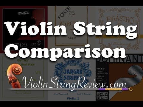 Violin String Comparison Chart