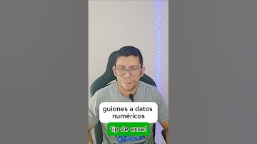 guiones a datos numéricos #tips #excel  #tutorial #exceltips #windows  #ordenador #tecnologia
