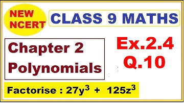 Class 9 Maths | Ex.2.4 Q10 | Chapter 2 | Polynomials | New NCERT | Ranveer Maths 9