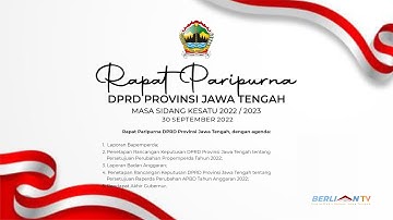 Putusan Raperda Perubahan APBD TA 2022 (Paripurna)