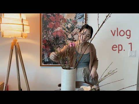 FEB VLOG • DTLA Flower Market, Grocery run... Quarantine Activities
