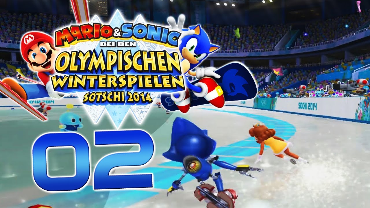 Let's Play Mario & Sonic bei den Olympischen Winterspielen 2014 Part 2 Eisschnelllauf YouTube