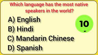 Top 10 General Knowledge MCQs | GK Quiz 2025 | Test Your Knowledge!
