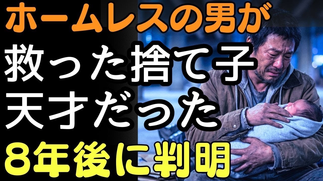 ホームレスの男が救った捨て子は天才だった――8年後に明かされる衝撃の正体  人生の教訓