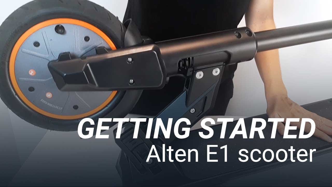 ALTEN E1 electric scooter GETTING STARTED. YouTube