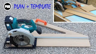 картинка: Самодельная направляющая для циркулярной пилы — можно делать угловые разрезы