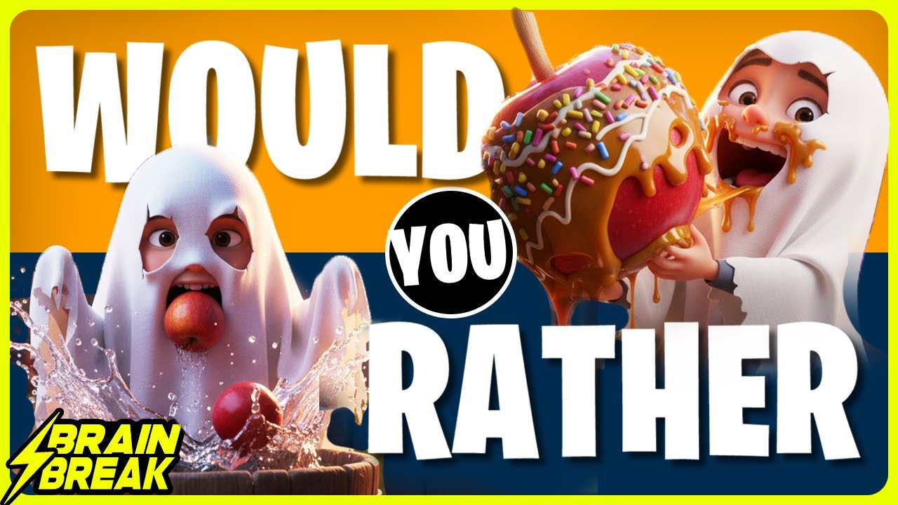 Would You Rather Brain Break ⚡️ Halloween Fun 👻 Freeze Dance for Kids ⚡ ...