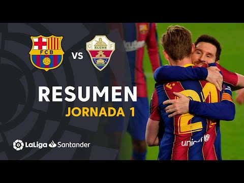 Resumen de FC Barcelona vs Elche CF (3-0)